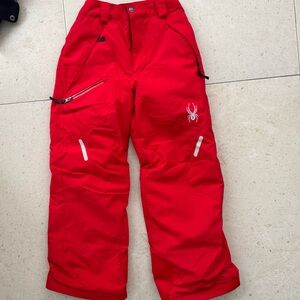 Spyder Kids Bright Red Winter Pants